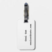 Koelpan met zonnebrillen bagagelabel (Achterkant verticaal)