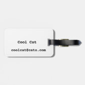 Koelpan met zonnebrillen bagagelabel (Achterkant horizontaal)