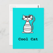 Koelpan met zonnebrillen briefkaart (Voorkant / Achterkant)