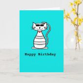 Koelpan met zonnebrillen kaart (Gele Bloem)