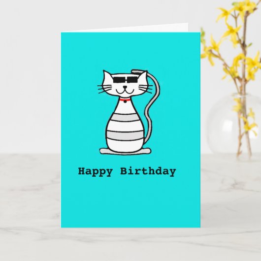 Koelpan met zonnebrillen kaart (Gele Bloem)