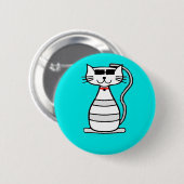 Koelpan met zonnebrillen ronde button 5,7 cm (Voorkant /achterkant)