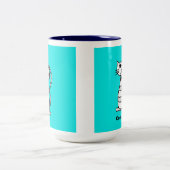 Koelpan met zonnebrillen tweekleurige koffiemok (Center)