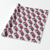 Koelpapier onder Servische vlag Cadeaupapier (Uitgerold)
