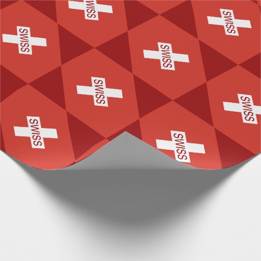 Koelpapier onder Zwitserse vlag | Sluitingen cadea Cadeaupapier (Hoek)