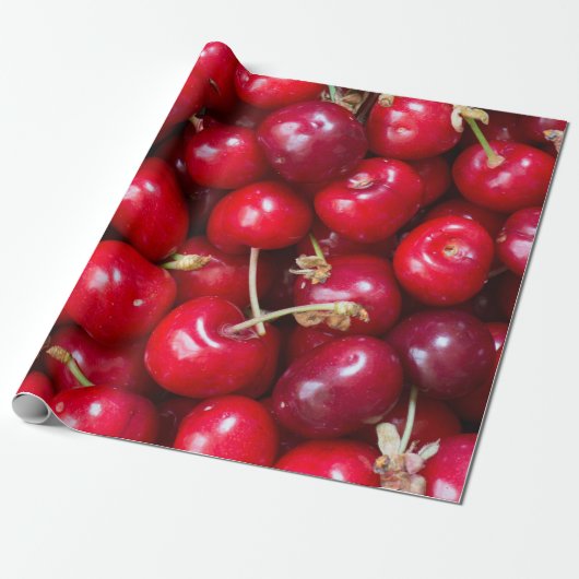 Koelpapier voor zoete kersen cadeaupapier (Uitgerold)