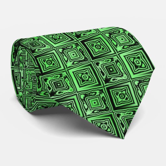 Koelpleinen (groen) - Stropdas (Opgerold)