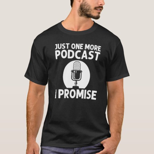 Koelpoost voor mannen Podcaster microfoon St. T-shirt (Voorkant)