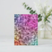 Koelregenboogkleurige mozaïek briefkaart (Staand voorkant)