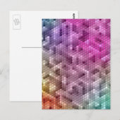Koelregenboogkleurige mozaïek briefkaart (Voorkant / Achterkant)