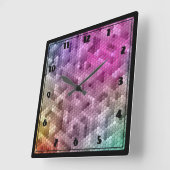 Koelregenboogkleurmozaïek Vierkante Klok (Hoek)