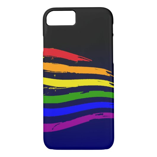Koelregenboogvlag naar blauwe gradiënthomepage Case-Mate iPhone case (Achterkant)