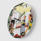 Koelretro  keuken grote klok (Hoek)