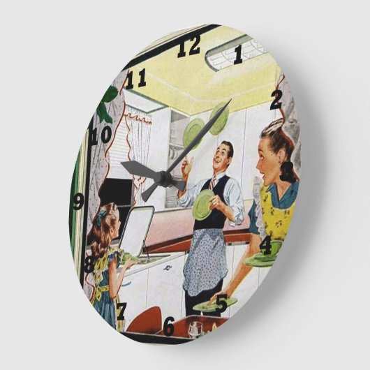 Koelretro  keuken grote klok (Hoek)