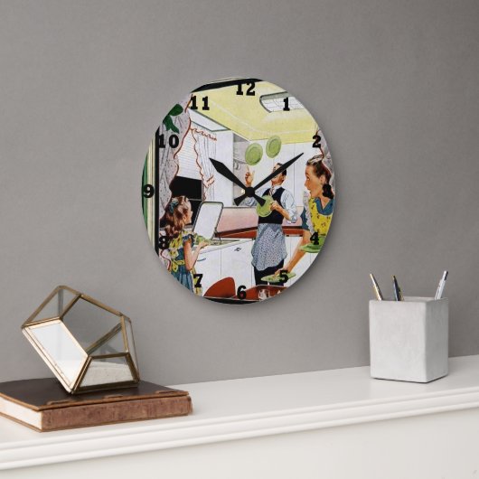 Koelretro  keuken grote klok (Kantoor)