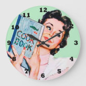 Koelretro  keuken grote klok (Voorkant)