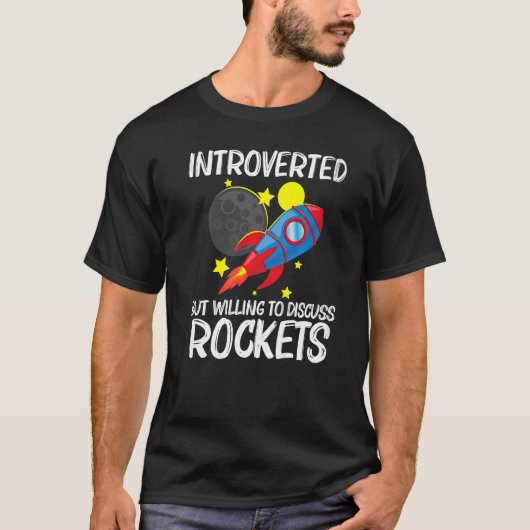 Koelroes voor mannen Kinder raketschild T-shirt (Voorkant)