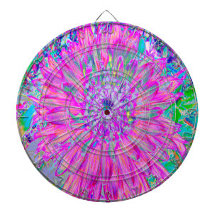 Koelroze, blauwe en Paarse Cactus Dahlia Explosion Dartbord