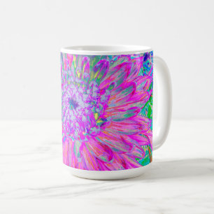 Koelroze, blauwe en Paarse Cactus Dahlia Explosion Koffiemok