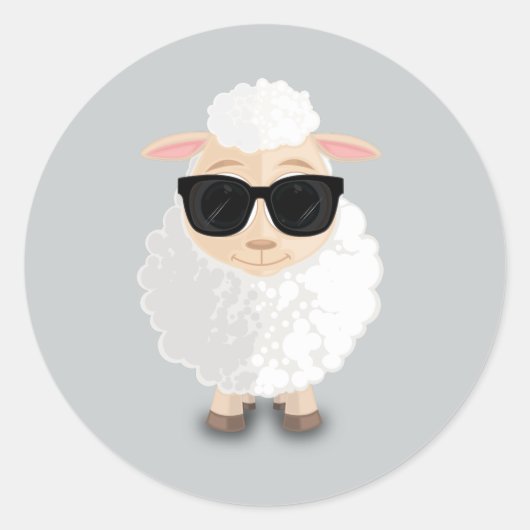 Koelschapen Ronde Sticker (Voorkant)