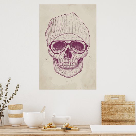 Koelschedel Poster (Keuken)