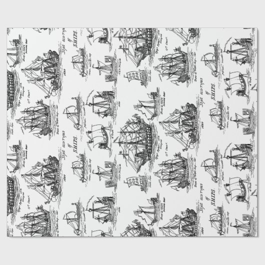 KOELSCHEPEN VAN OUDE CADEAUPAPIER (Vlak)