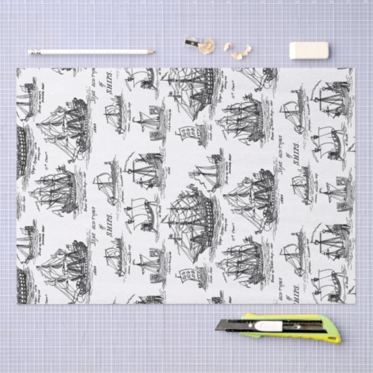 KOELSCHEPEN VAN OUDE TISSUEPAPIER (Craft)