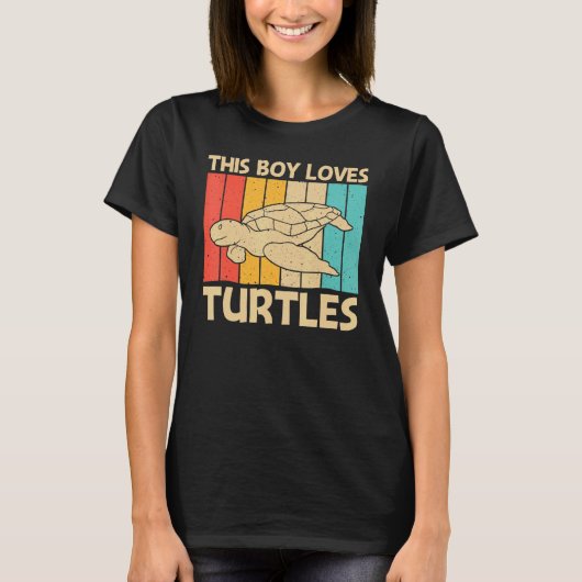 Koelschildpad voor Kinder Zee bij jongens Aquatic  T-shirt (Voorkant)