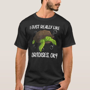 Koelschildpad voor mannen Reptiel aquatisch land T-shirt