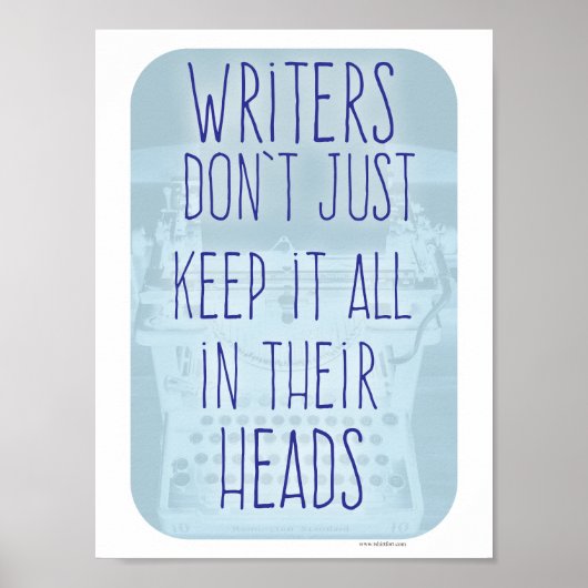 Koelschrijvers Motivatie auteur slogan Poster (Voorkant)
