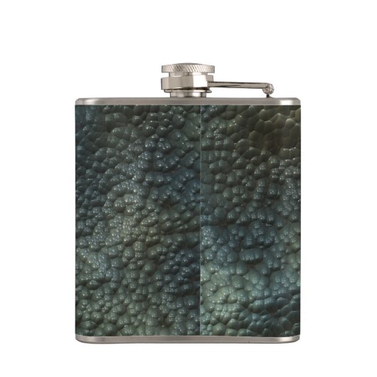 Koelslang Reptiellover met huideffect Heupfles (Achterkant)