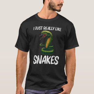 Koelslang voor mannen Reptiele dierslang T-shirt