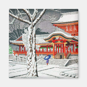 Koelsneeuw in iwashimizu hachiman shrine kyoto magneet