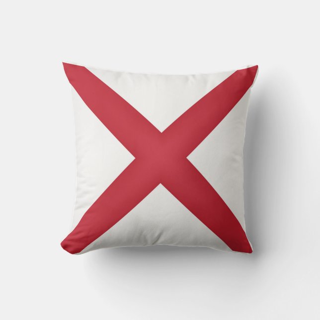 Koelstaat Alabama-vlag Kussen (Voorkant)
