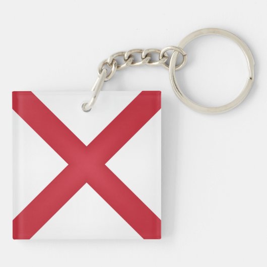 Koelstaat Alabama-vlag Sleutelhanger (Achterkant)