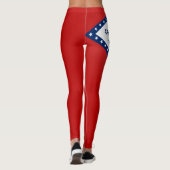 Koelstaat Arkansas Mode vlag Leggings (Achterkant)