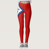 Koelstaat Arkansas Mode vlag Leggings (Voorkant)