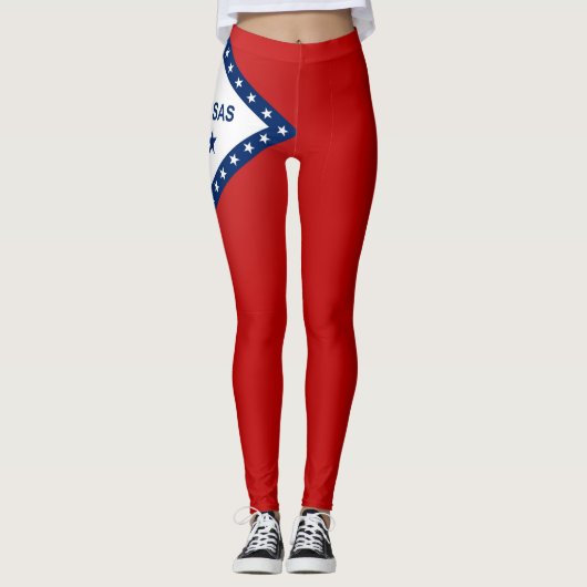 Koelstaat Arkansas Mode vlag Leggings (Voorkant)