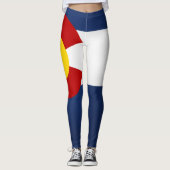 Koelstaat Colorado-Mode vlag Leggings (Voorkant)