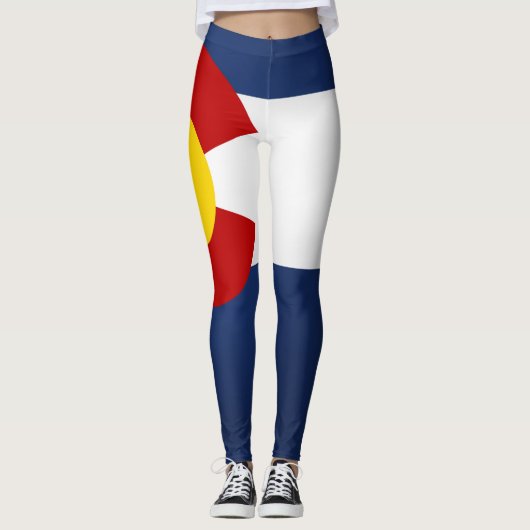 Koelstaat Colorado-Mode vlag Leggings (Voorkant)