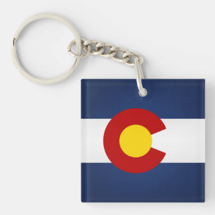 Koelstaat Colorado-vlag Sleutelhanger