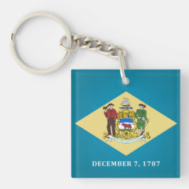 Koelstaat Delaware vlag Sleutelhanger