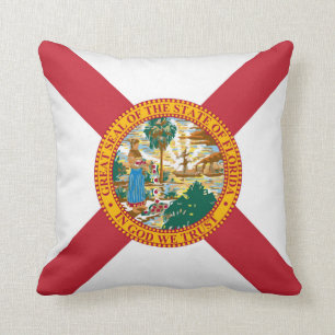 Koelstaat Florida-vlag Kussen