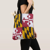 Koelstaat Maryland Vlag Mode Tote Bag (Dichtbij)
