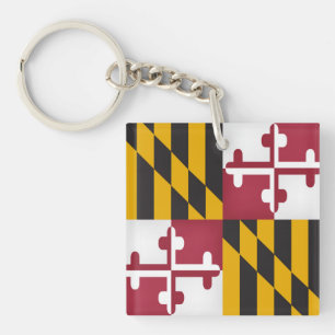 Koelstaat Maryland vlag Sleutelhanger