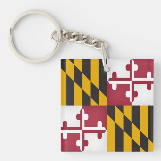 Koelstaat Maryland vlag Sleutelhanger (voorkant)