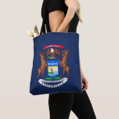 Koelstaat Michigan-Mode Tote Bag (Dichtbij)