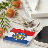 Koelstaat Missouri-vlag Sleutelhanger (Voorkant Rechts)