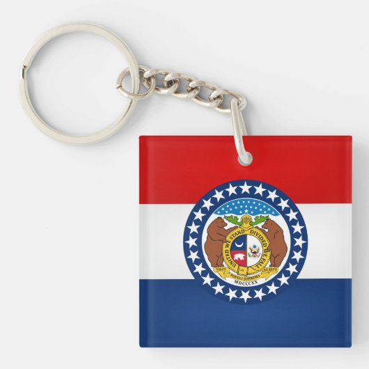 Koelstaat Missouri-vlag Sleutelhanger (voorkant)