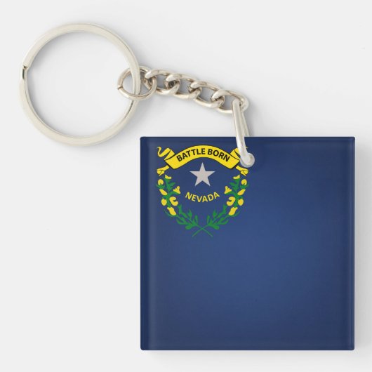 Koelstaat Nevada-vlag Sleutelhanger (voorkant)